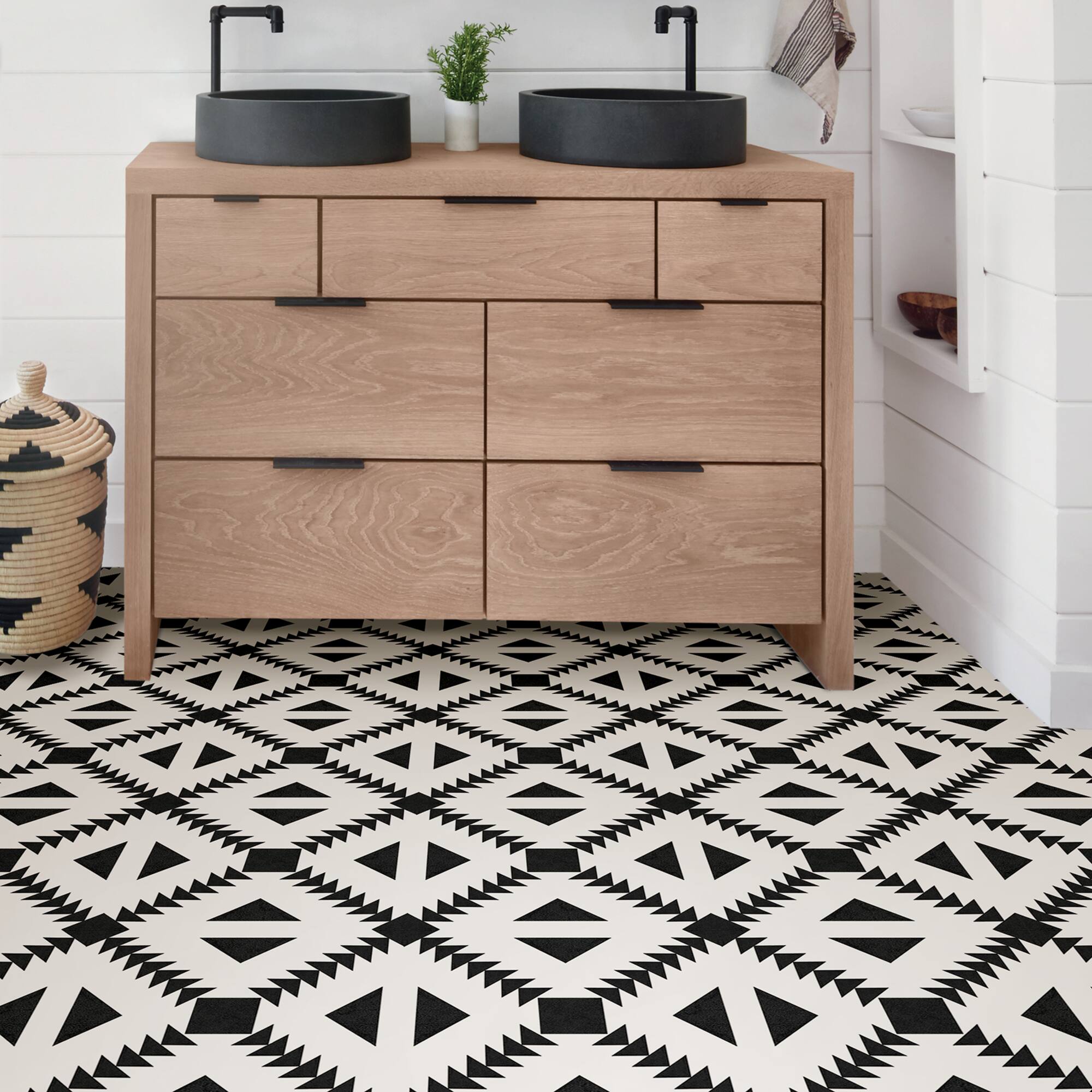 FloorPops Parla Peel & Stick Floor Tiles